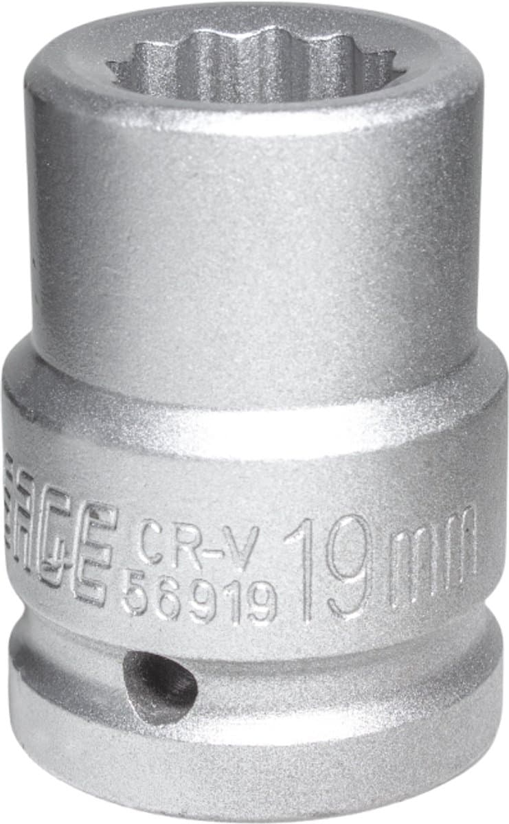 Forsage F-56919 Serie - Dopsleuteldop 3/4" - 19 mm - 12-Kant - CrV Staal