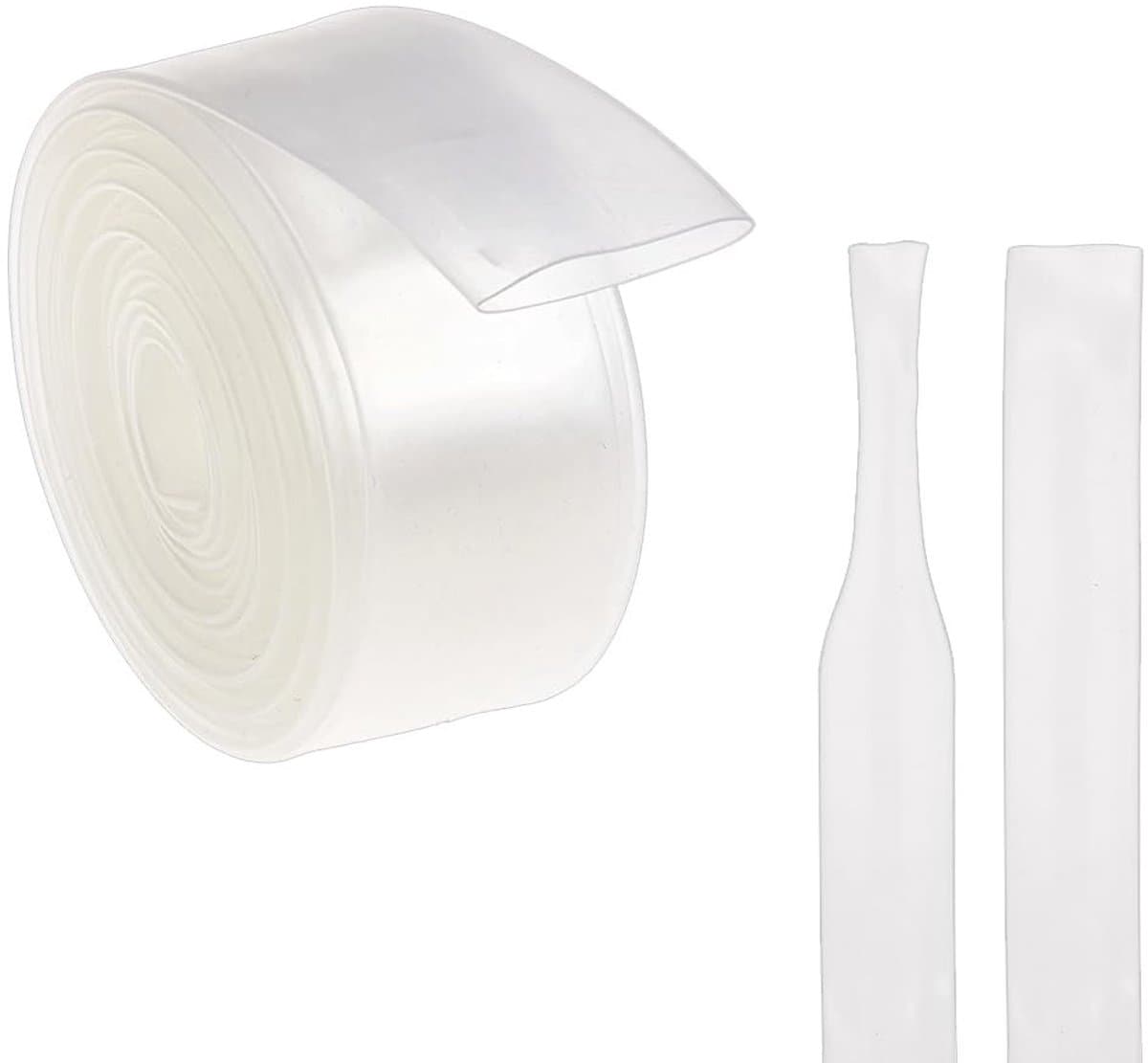 Dailygoods - Transparante PE Krimpkous voor Kabelbescherming 20 mm