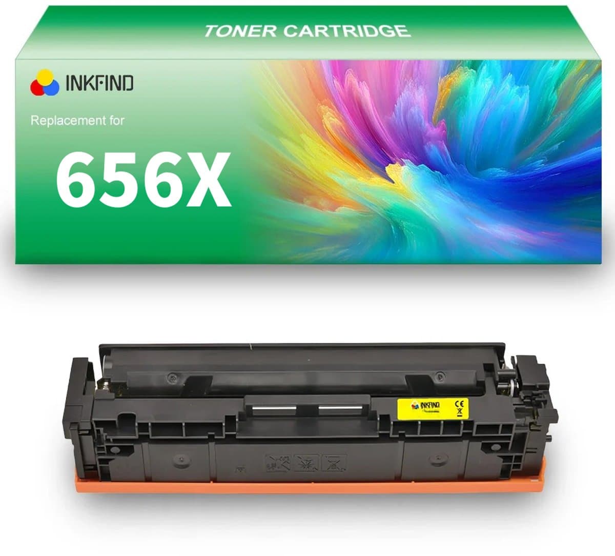 INKFIND 656X (CF462X) Geel tonercartridge compatibel met HP 656X (CF462X) Geel toner cartridge - 1-pack Yellow