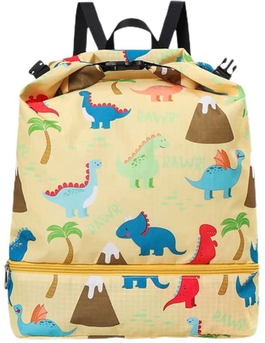 Dailygoods- Zwemtas Kinderen - Droog/Nat Gescheiden Rugzak - Verstelbare Schouderbanden - Lichtgewicht Oxford-doek - Afmetingen 48x32 cm - Slijtvast en waterdicht