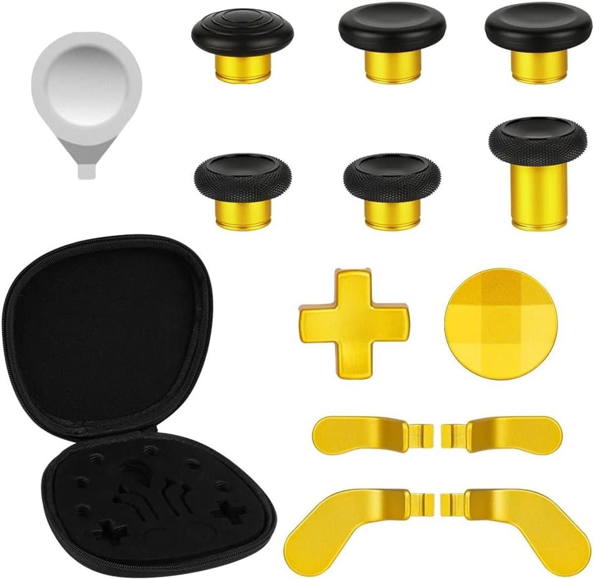 Metalen thumbsticks en analoge joysticks met coating voor Xbox One Elite en Elite Series 2 controllers, verbeterde grip en precisie