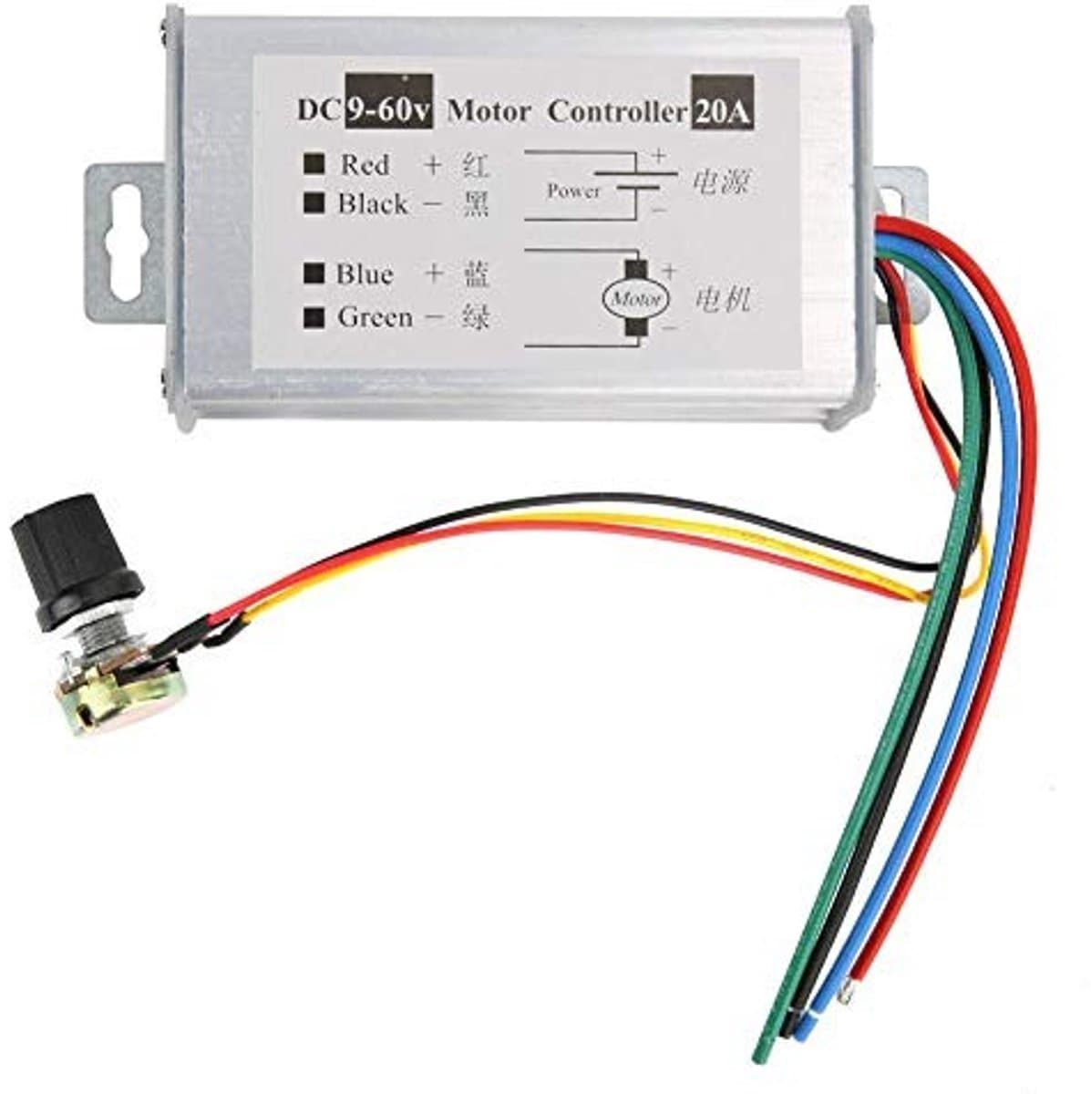 VT Goods - DC Motor Speed Controller - PWM Regulator - Geschikt voor Borstelloze Motoren - 9V-60V - Regelbare Snelheid - Hoge Efficiëntie - Betrouwb...