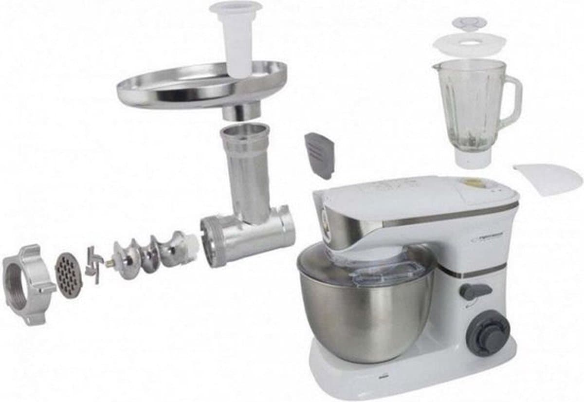 Esperanza EKM025 keukenmachine 5 l Roestvrijstaal, Wit 1000 W