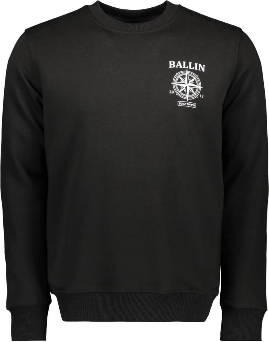 Ballin Trui Crewneck 2606 Black Mannen Maat - 3XL