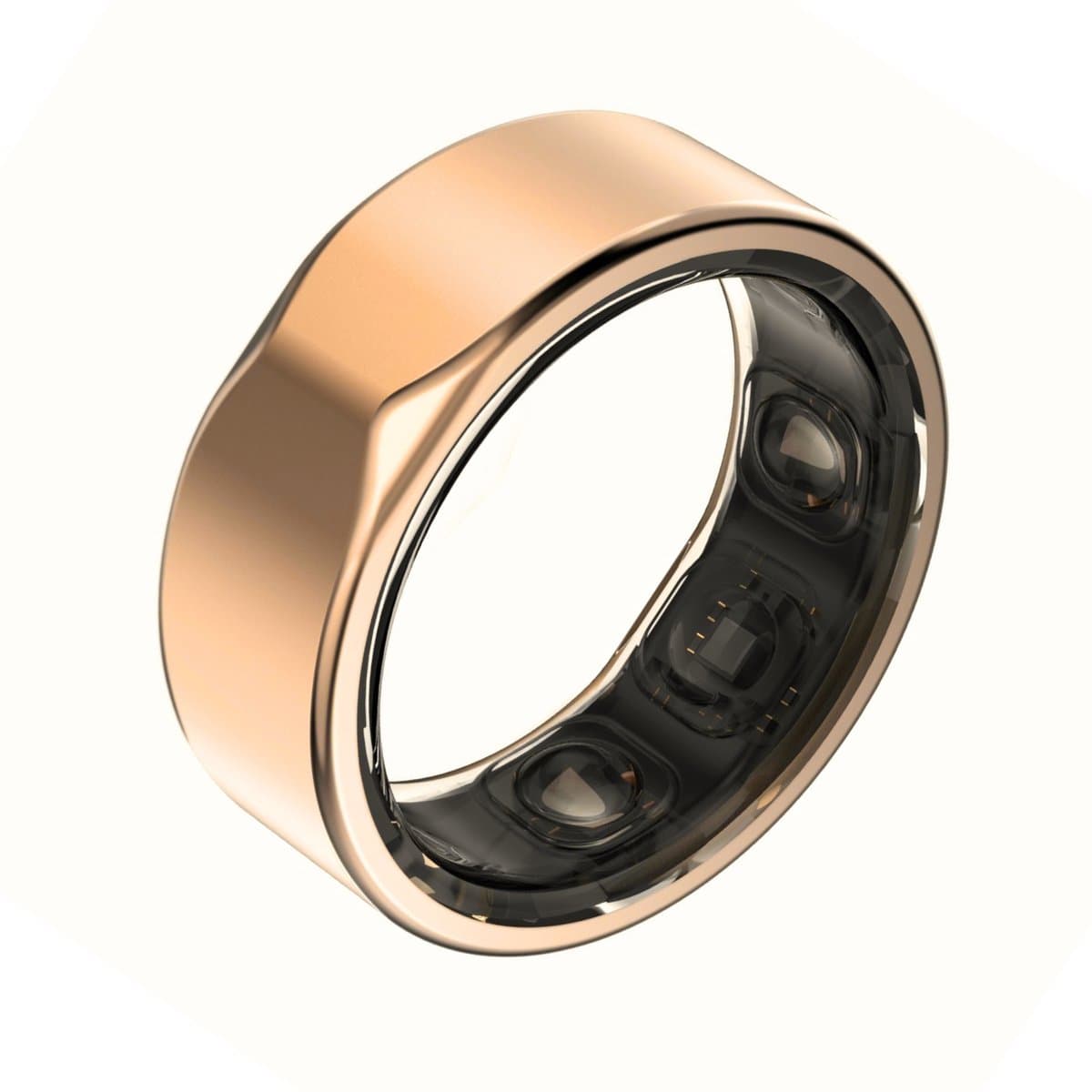 Kuno Ring 2 – Smart Ring – Slaapmonitor – Hartslag & Activiteitentracker – Stappen & Calorieën Meten – Zonder Abonnement – Waterbestendig – Goud – Maat 13