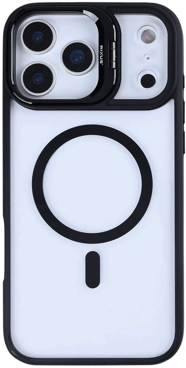 Rixus Classic 03 Case With MagSafe For Apple iPhone 17 Pro Max Black
