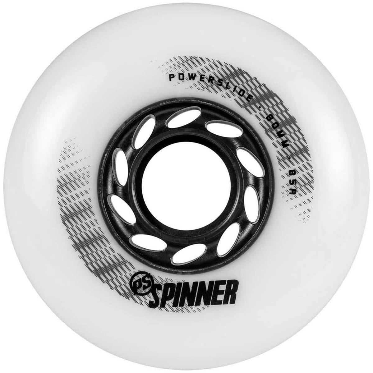 Powerslide Spinner 4 Units Wiel Wit 72 mm / 88A