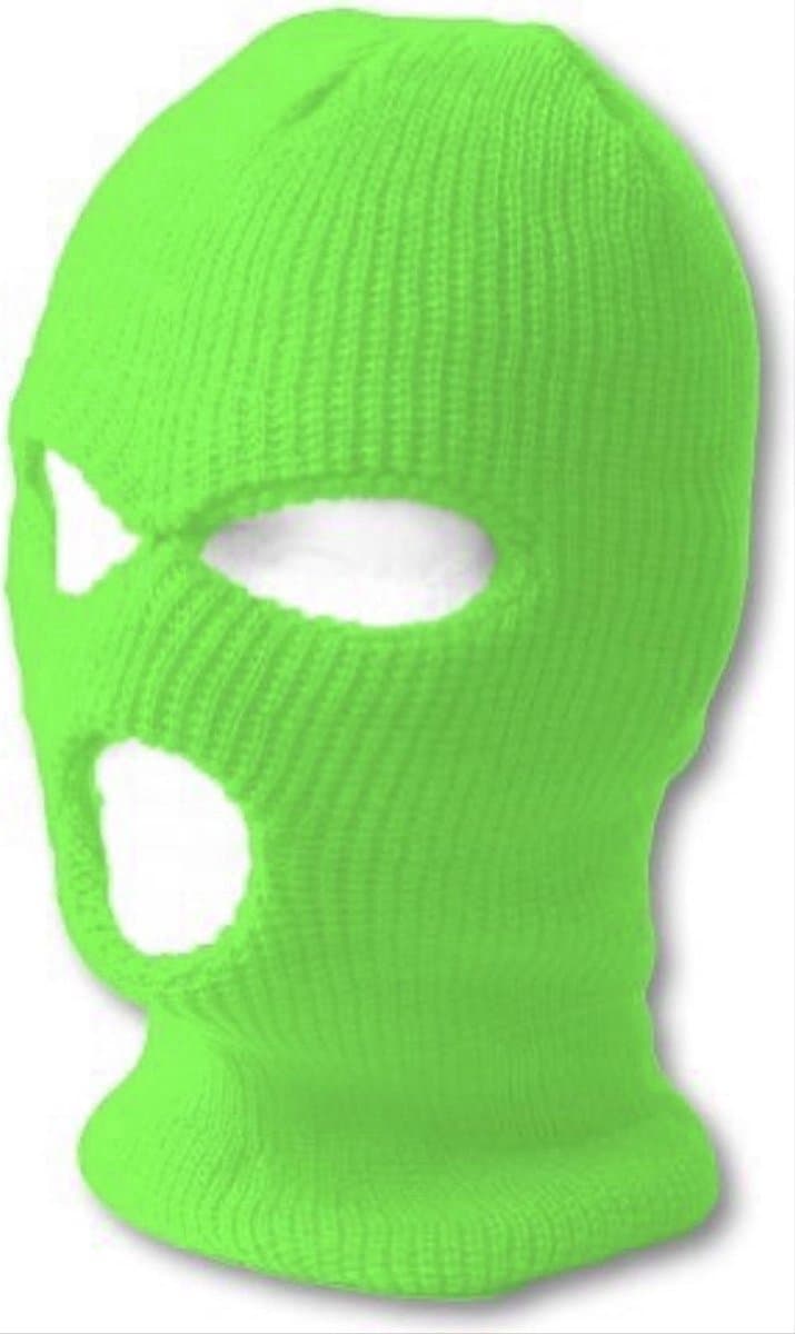 Scoby - Bivakmuts - Gezichtsmuts - Motor Balaclava - Face Mask - One Size - Neon Groen