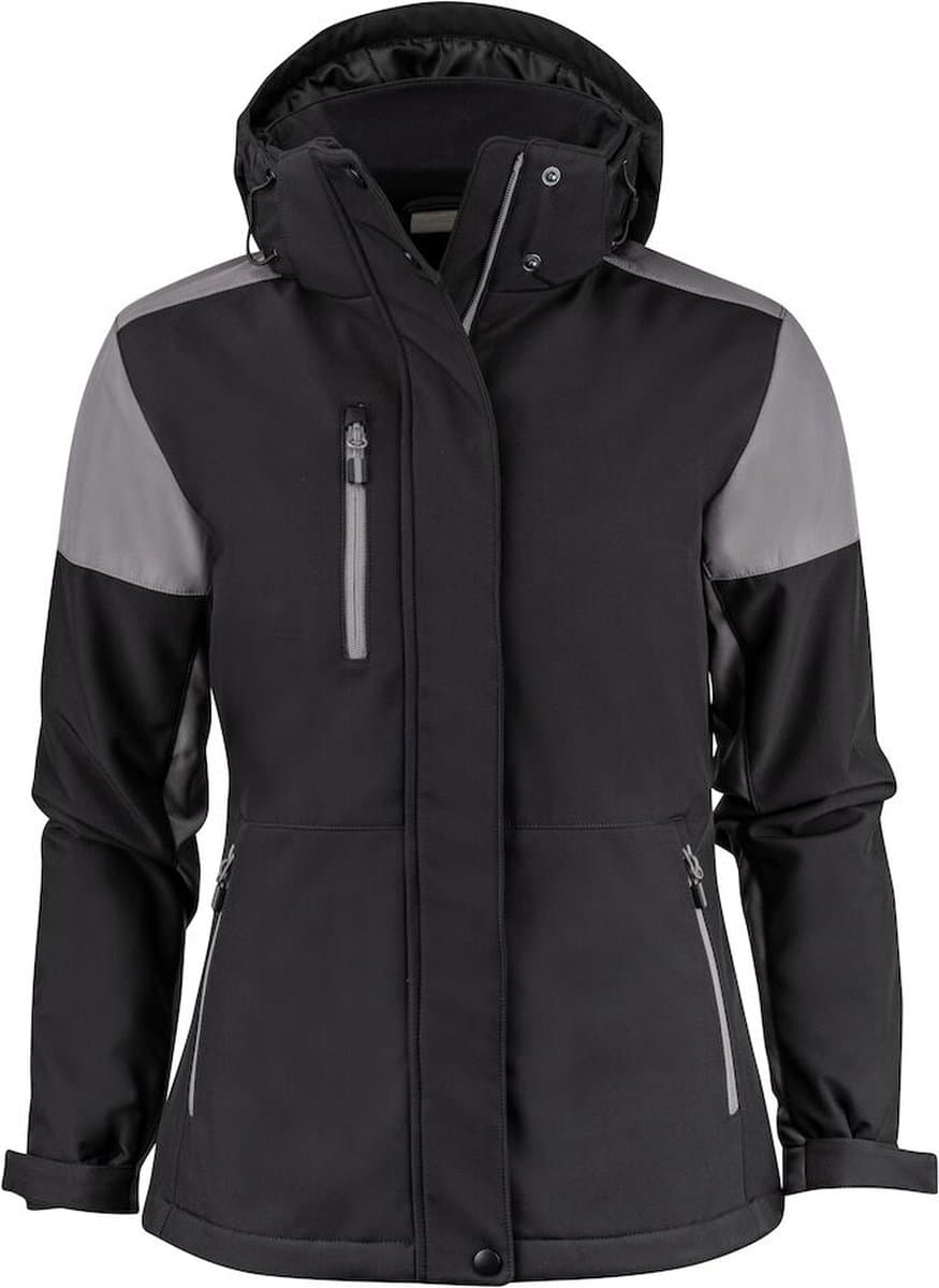 Printer PRIME PADDED SOFTSHELL PRIME LADY 2261072 - zwart/staalgrijs - S