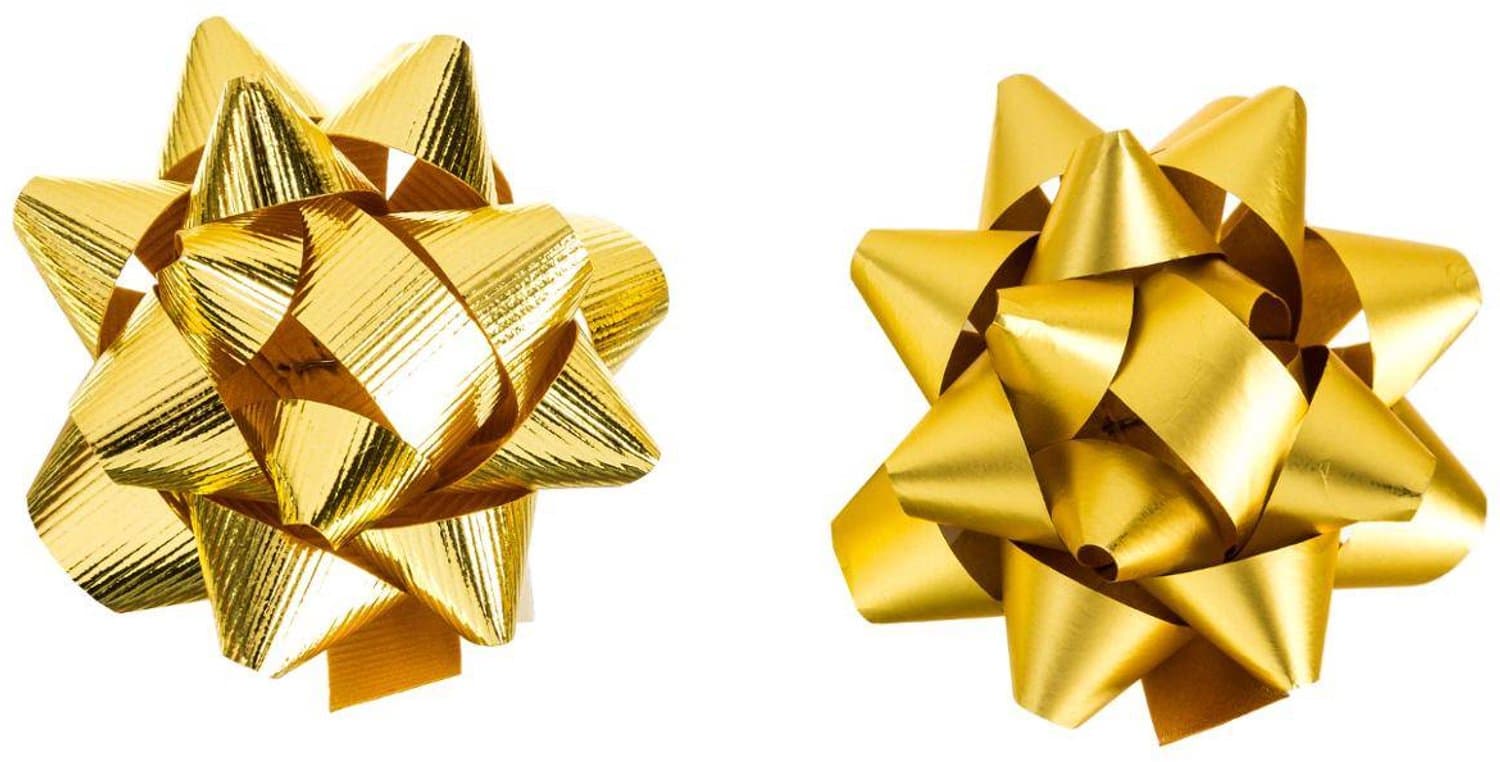 Set sterren van metallic bolduc