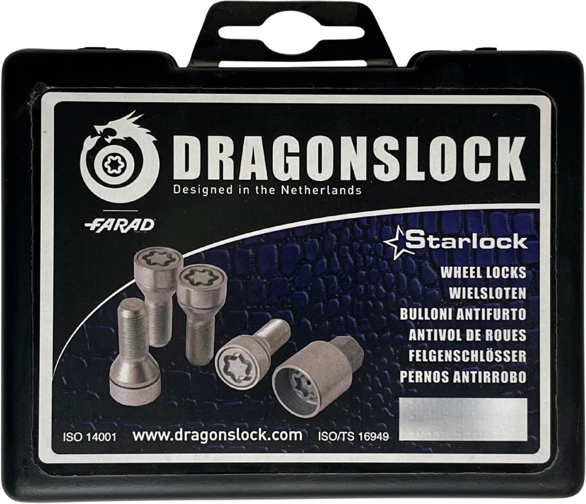 Dragonslock Slotbout (wielslot) - Volvo XC60 vanaf 11/2008 - Kleur zwart