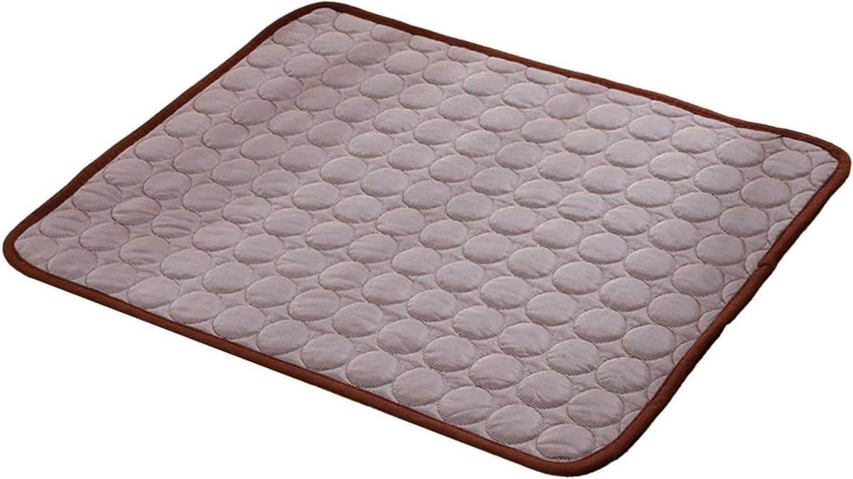 Honden Koelmat - Huisdier Zomerkleed - Huisdier Comfort - Ademend Vezelmateriaal - M - Koffie