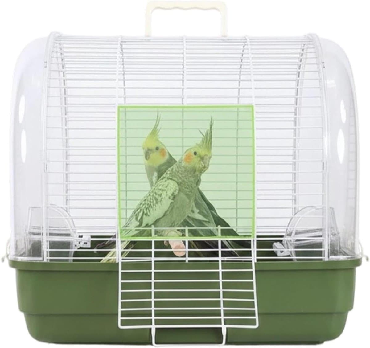 Vogelkooi - Draagbare Kooi - Vervoer Vogels - Weerbestendig Ontwerp - 33x13x25 cm - Mesh