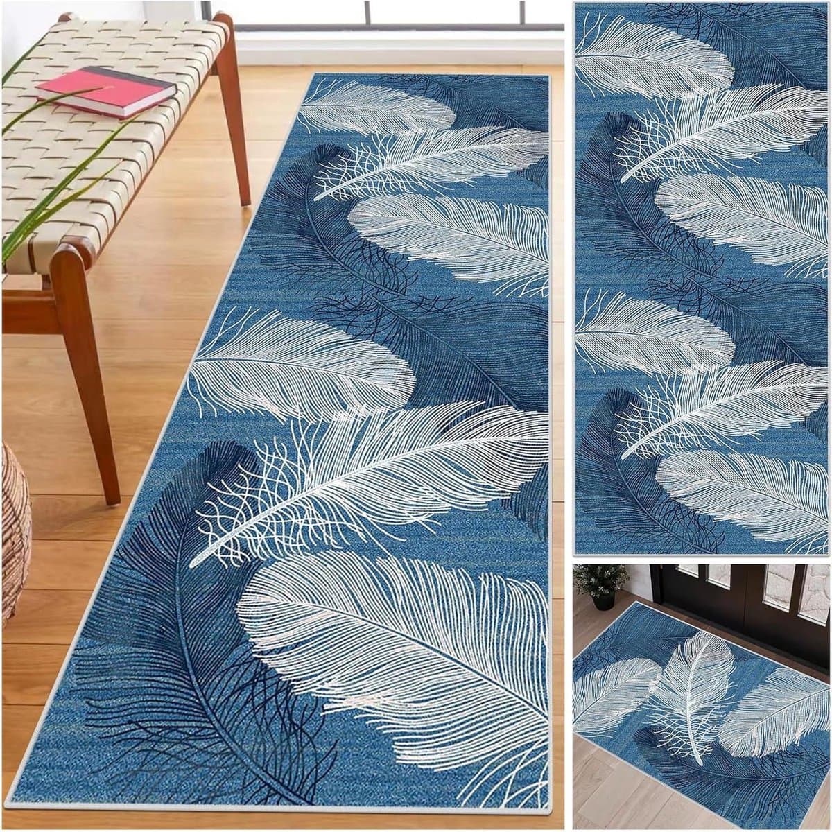 Gangloper Tapijt - Hal Loper - Vloer Beschermen - Machinewasbaar Antislip - 70 x 200 cm - Grijs