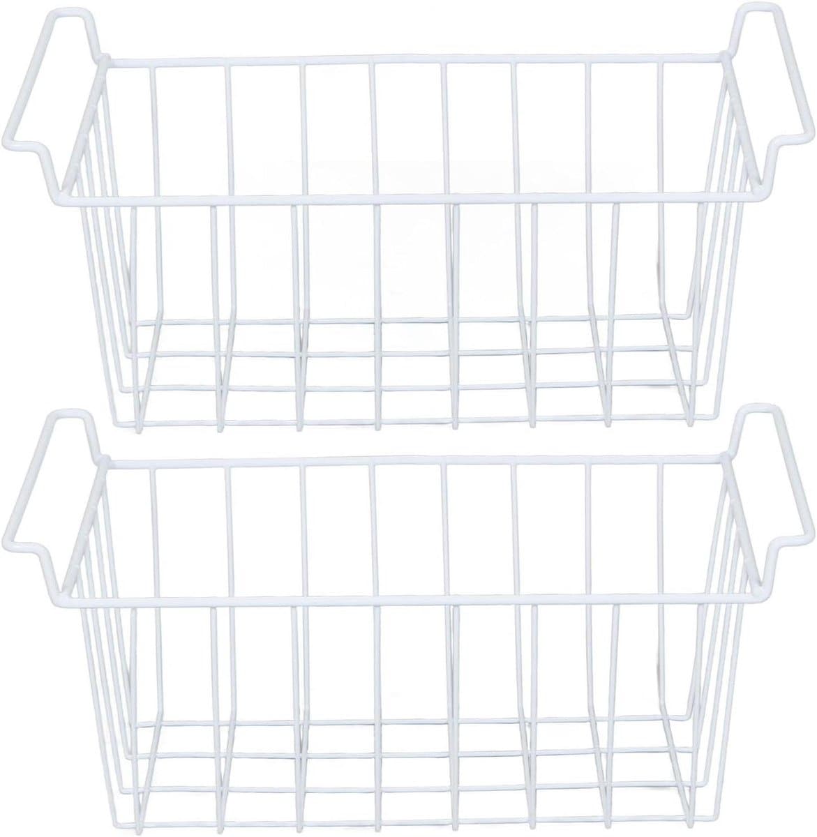 Vriezer Draadmanden - Opbergbakken Koelkast - Keuken Organiseren - Roestvrij PE-coating - 495 cm - Grijs