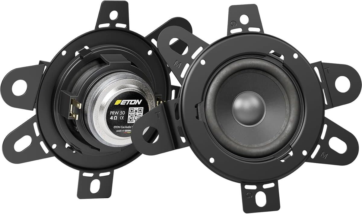 Autoluidsprekers - Middenbereik speakers - Auto geluid - Platte inbouwdiepte - 50 mm - Zwart
