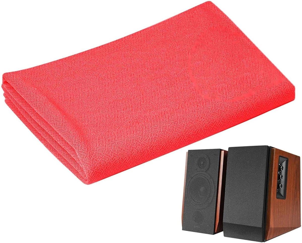Speaker Grill Stof - Audio Doek - Apparatuur Beschermen - Ademend Materiaal - 1.6 Meter Breed - Zwart