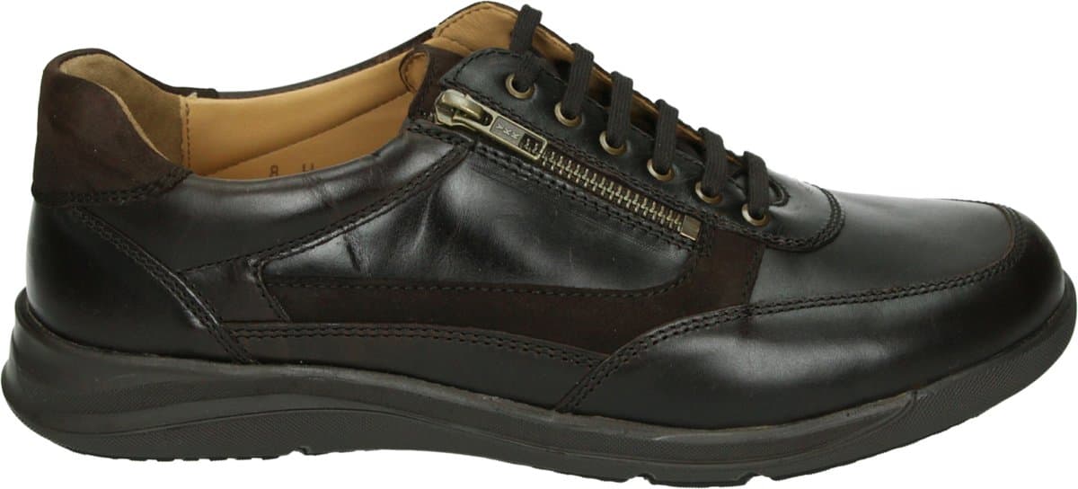 Strober - PANCHO 57042H - Vrije tijdsschoenenHeren veterschoenHeren sneakersCasual - Kleur: Bruin - Maat: 43