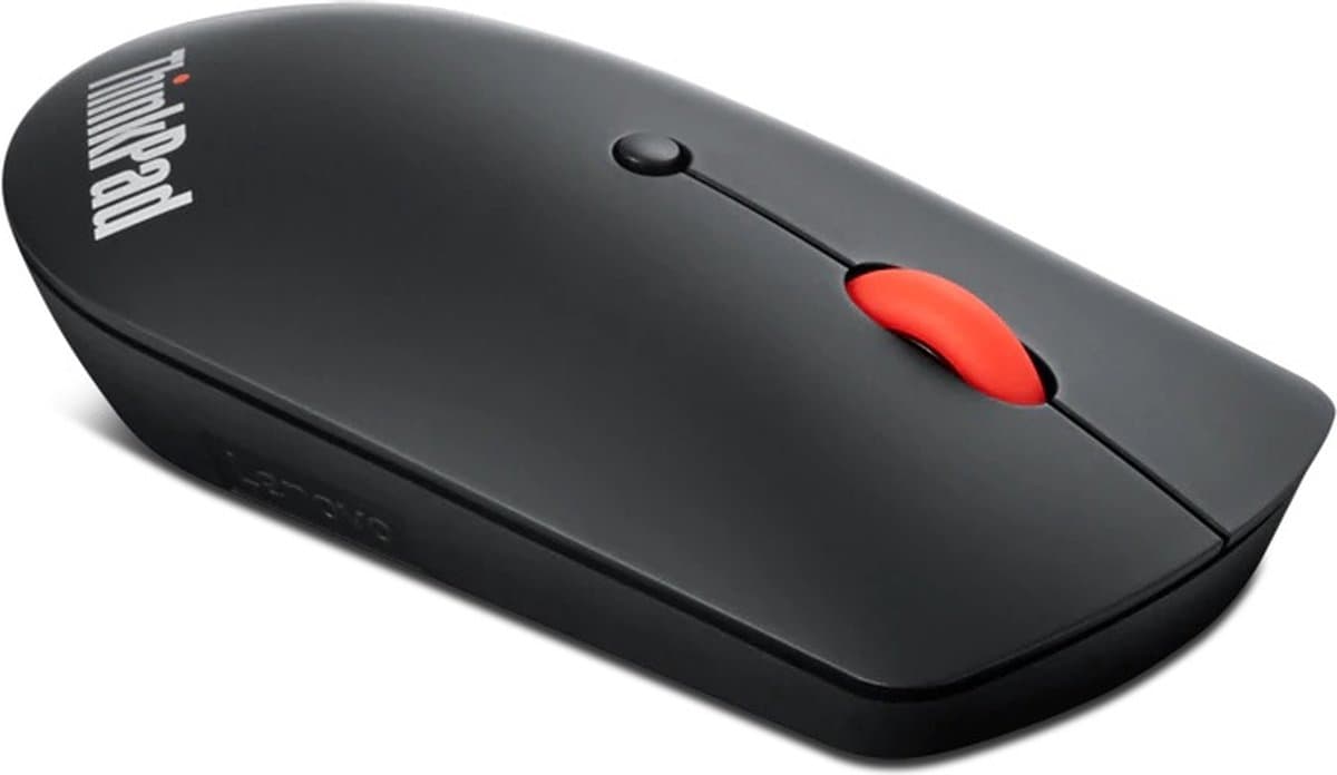 Lenovo ThinkPad Silent Muis Bluetooth Optisch Zwart – 3 Toetsen – 800 dpi, 1600 dpi, 2400 dpi