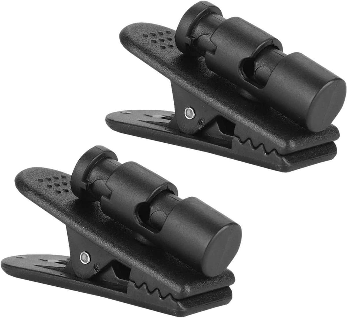 Allecto Plus - Hoofdtelefoon headset oortjes met clipklem in zwart, set van 2 stuks, comfortabel en stijlvol