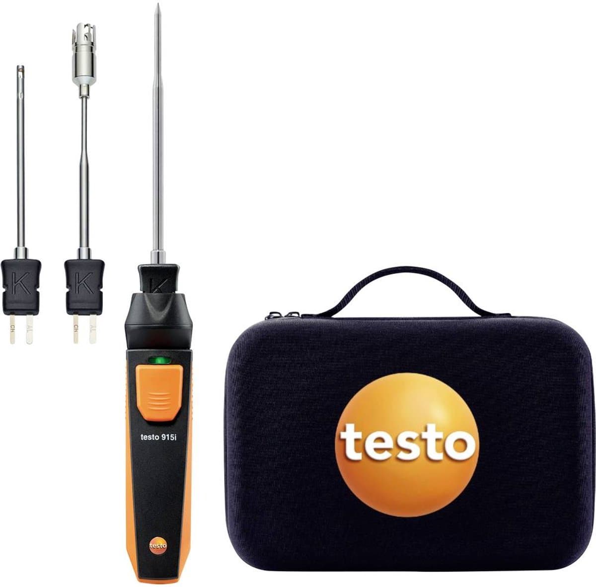 testo Temperatuursonde -60 - +400 °C Met Bluetooth voor smartphones, Met luchtsensor, Met dompel- en insteeksensor, Met