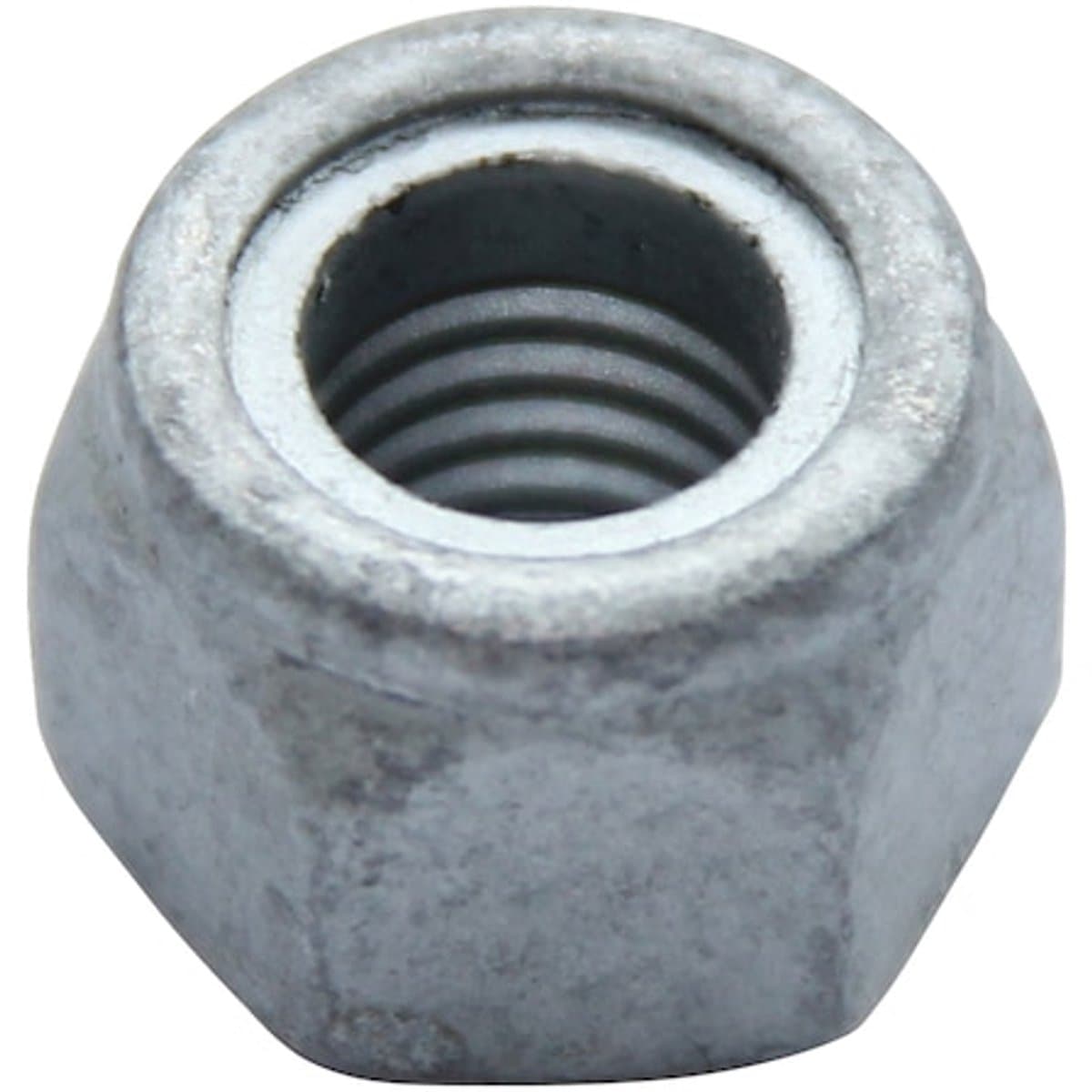 Wurth - ISO 7040 staal 8 zinklamel zilver - Zeskantmoer met klemdeel (niet-metalen inzetstuk) - x 200 st