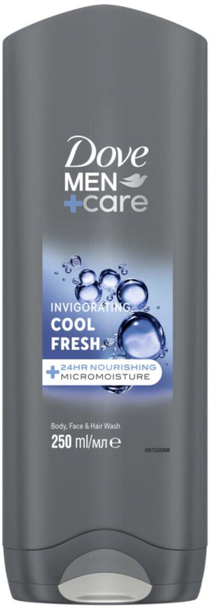 Dove Men+Care Cool Fresh douchegel voor lichaam en gezicht 250 ml