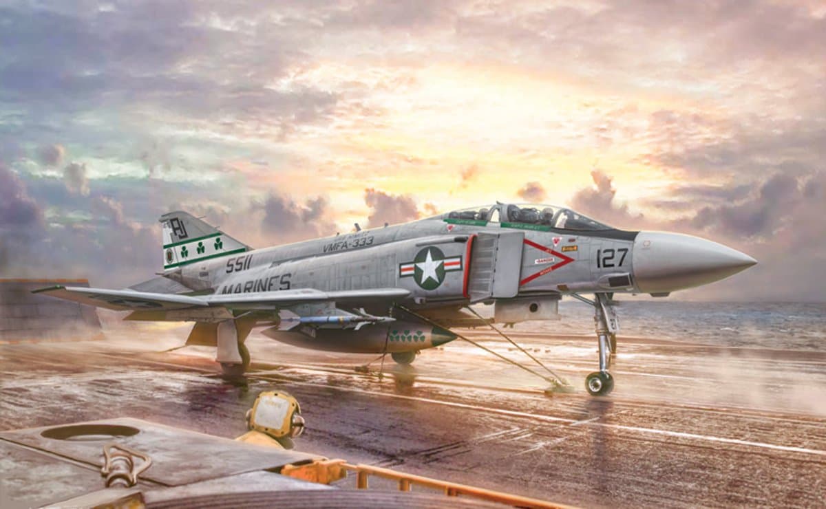 Italeri Modelbouwpakket Vliegtuigen - 2781 F-4J Phantom II Plane Plastic - 1:48 - Modelbouw