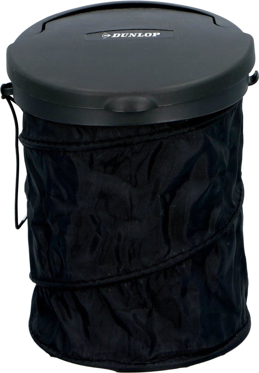 Dunlop Auto Vuilnisbak - Vouwbaar PE, 4 liter, diameter 16 cm