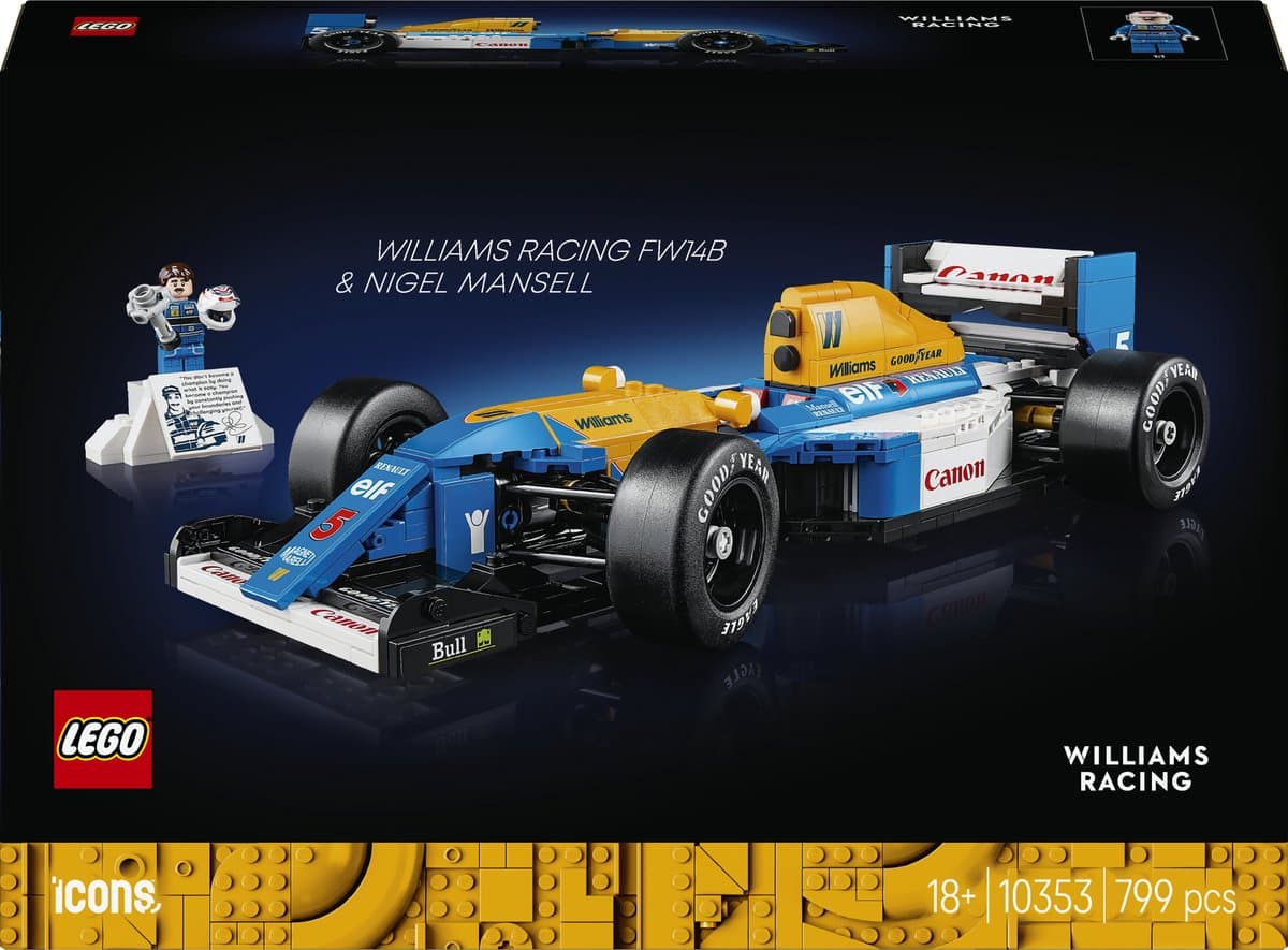 LEGO Icons Williams Racing FW14B en Nigel Mansell 10353