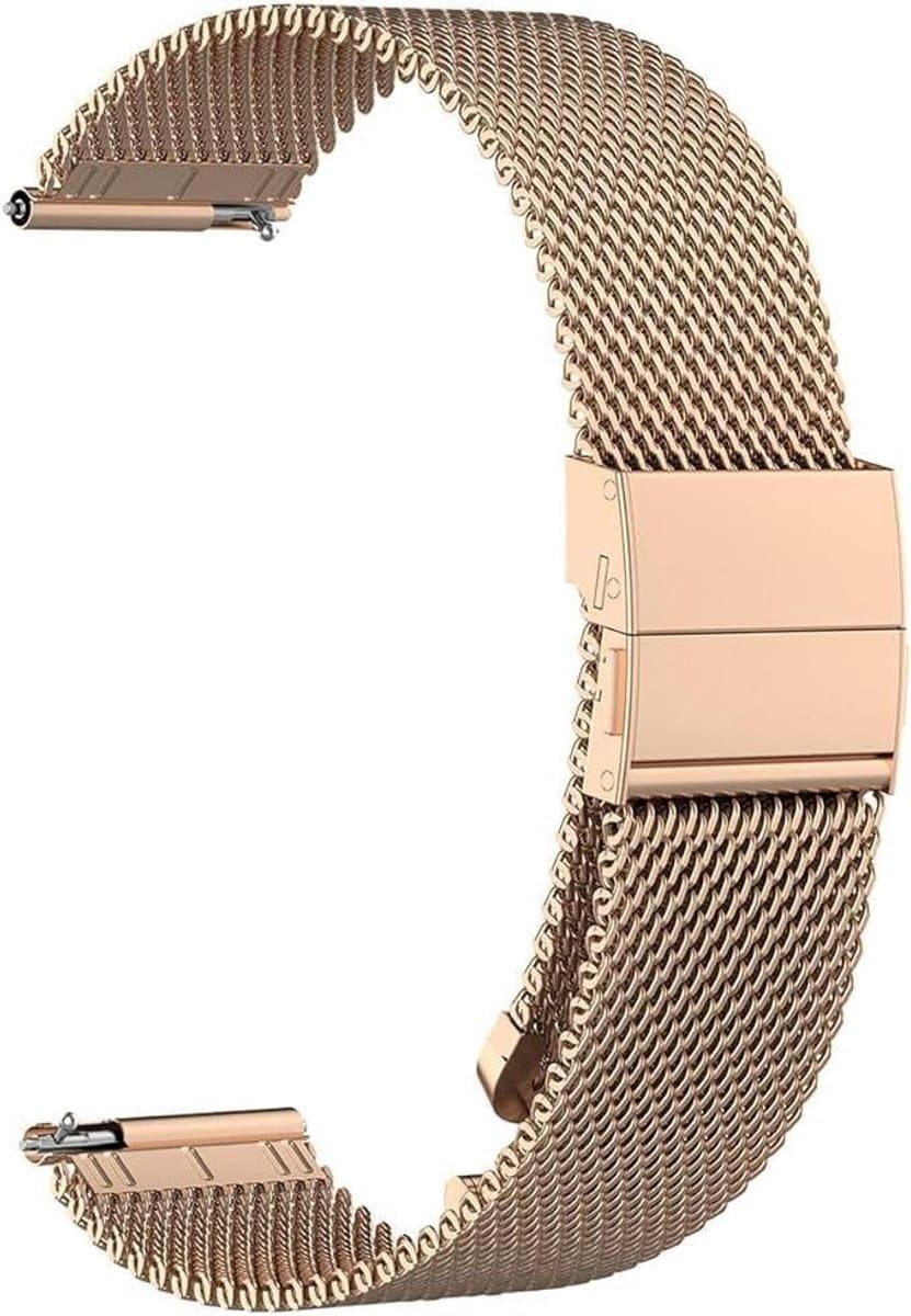 Garmin Vivoactive 4 Armband - Metalen Horlogeband - Dagelijks Gebruik - Roestvrij Staal Mesh - 22 mm - Zilver