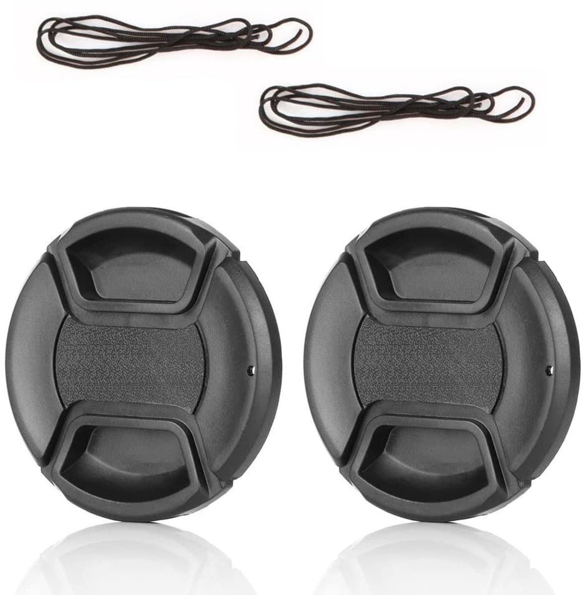 Pack van 2 55mm Camera Lens Caps - Bescherming voor DSLR Lenzen