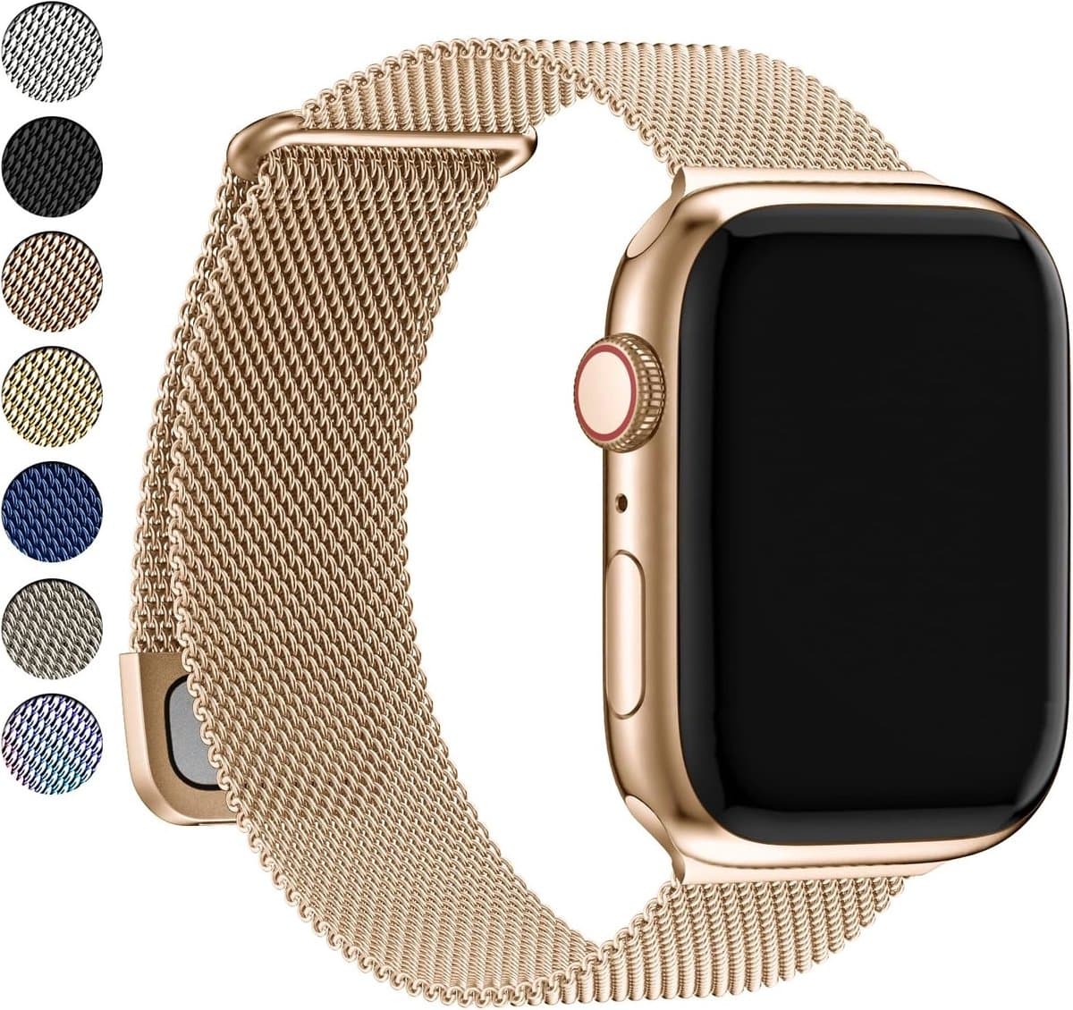 Stainless Steel Vervangband voor Apple Watch Ultra/SE 2, Series 8/7/6/5/4/3/2/1 - 49mm, 45mm, 44mm, 42mm, 41mm, 40mm, 38mm - Duurzaam, Stijlvol en Comfortabel