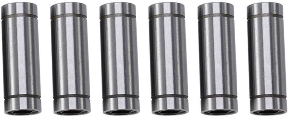 Lineaire kogellagers - 8 mm as - Hoge kwaliteit - 6 stuks - Efficiëntieverbetering - Ideaal voor 3D-printers - Geschikt voor RepRap