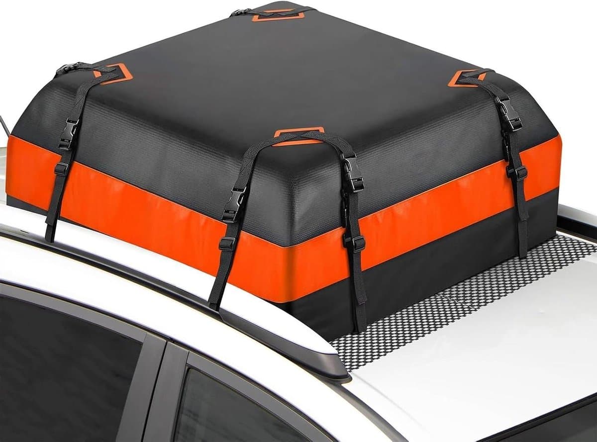 Opvouwbare Dakkoffer - Autodakkoffer Waterdicht - Bagage Vervoeren - Voor BMW X3 - 424 Liter - Zwart