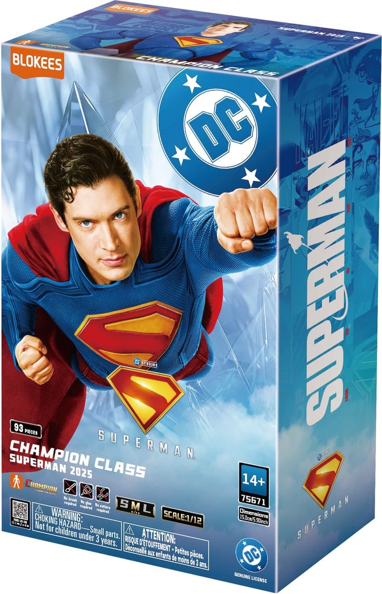 Blokees DC Superman 2025, 8 jaar, DC, Meerkleurig, Acrylonitrielbutadieenstyreen (ABS)