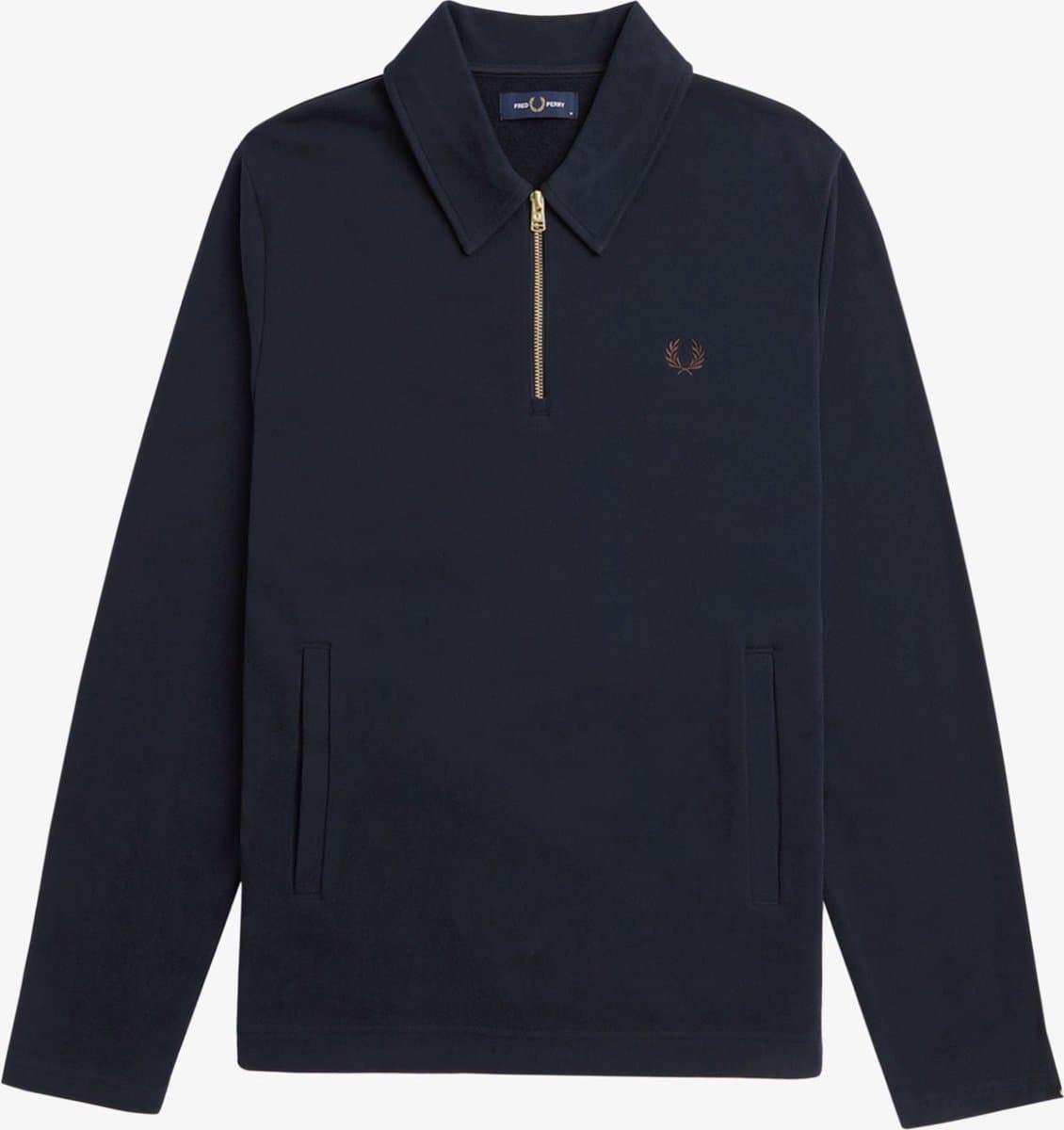 Fred Perry Half Zip Smock Sweatshirt