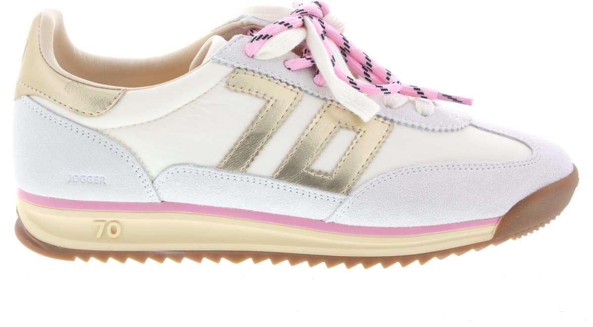 BACK70 Jogger Sneakers - Textiel - Dames - Wit - Maat 42