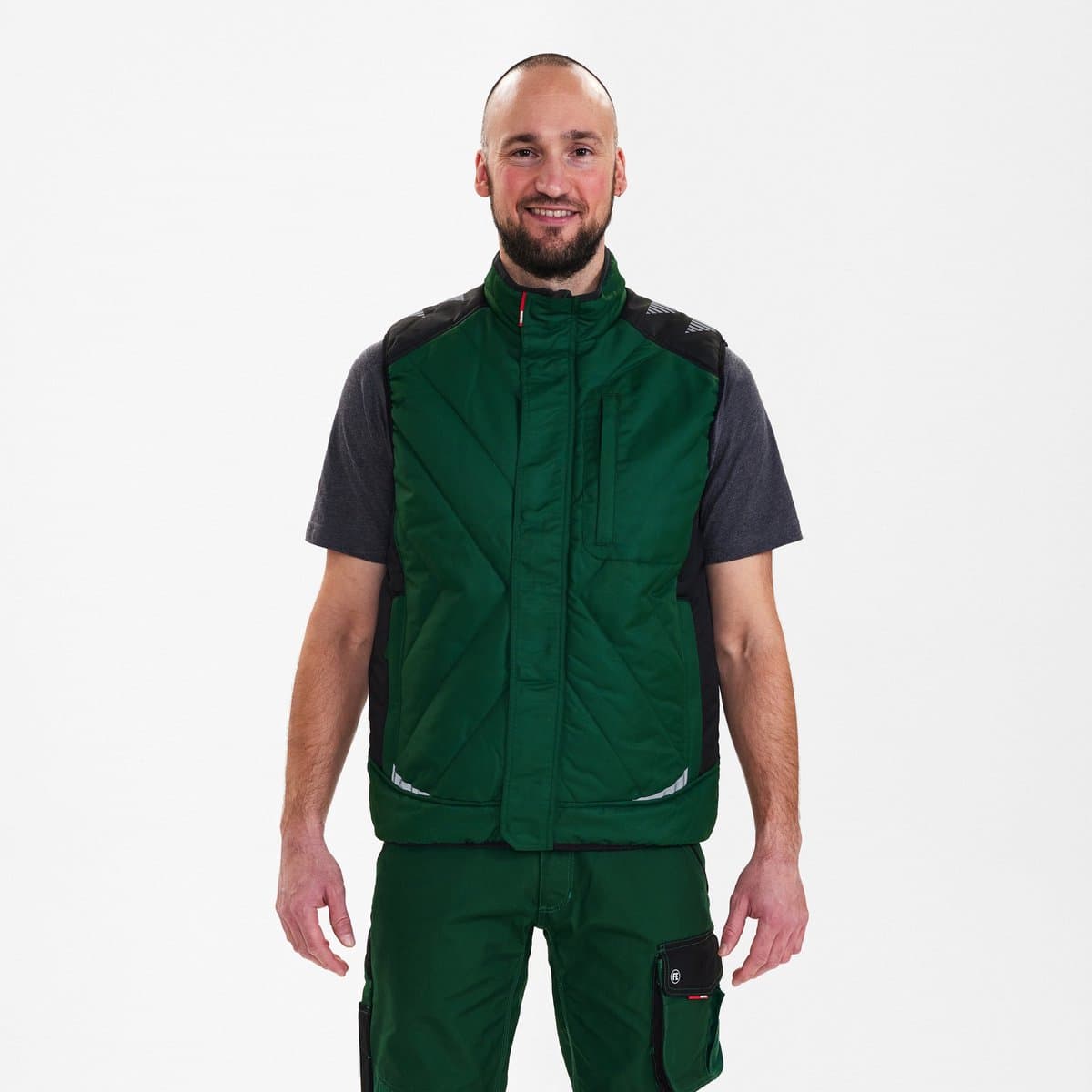Engel Galaxy gewatteerd bodywarmer 5850-193 - Green / Black - 2XL