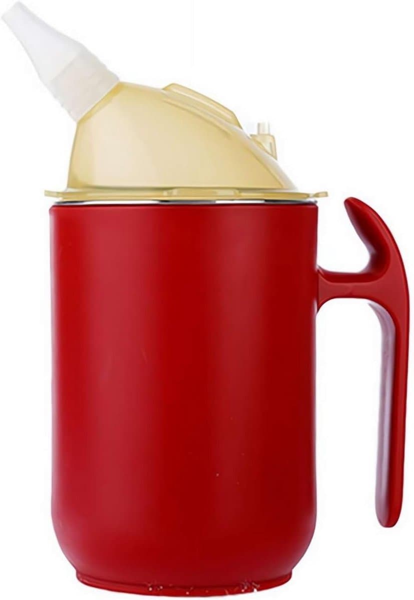 Lekvrije drinkbeker met rietje en handvat voor ouderen en mensen met slikproblemen