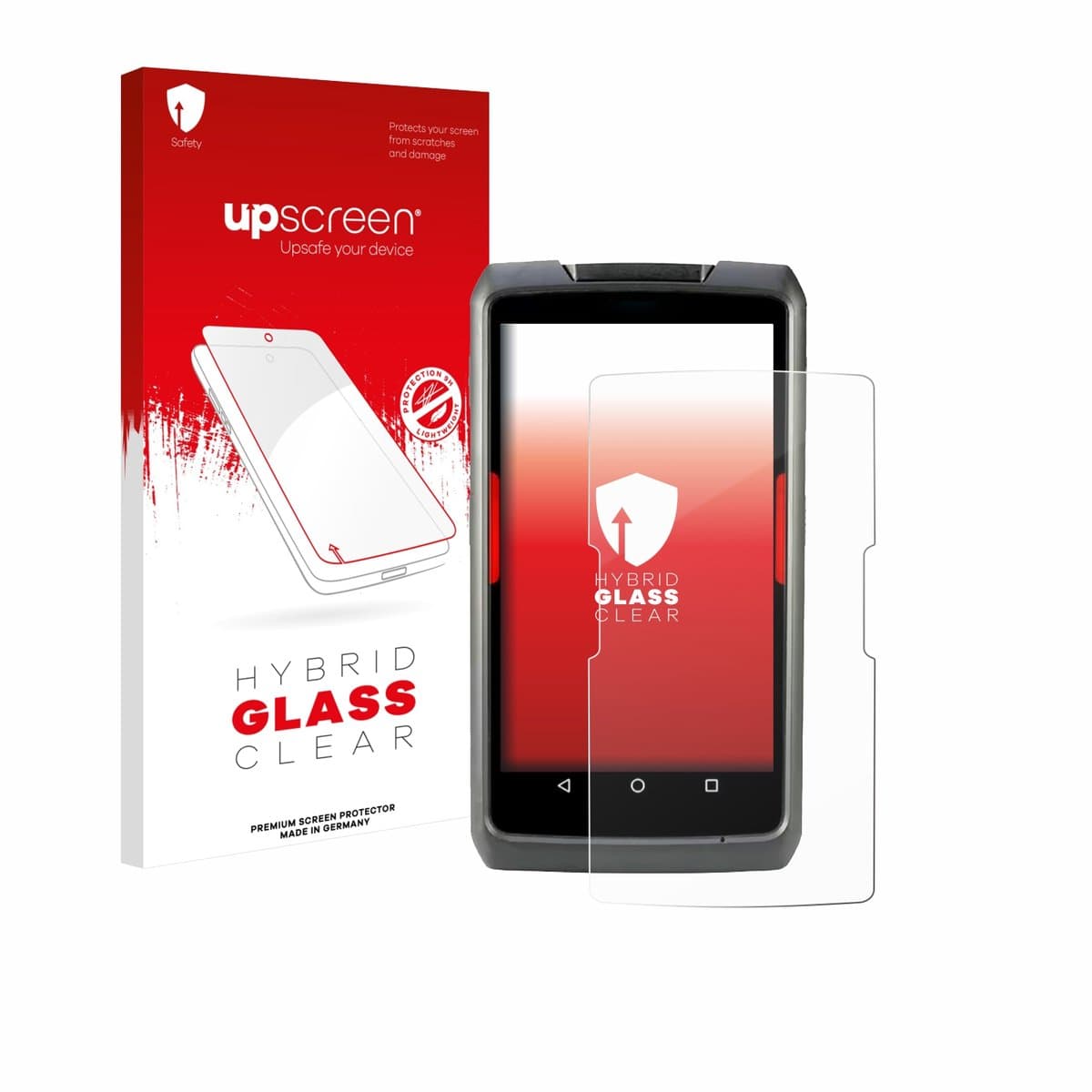 upscreen - Screenprotector voor Honeywell ScanPal EDA71 - Folie Beschermfolie Beschermglas transparant