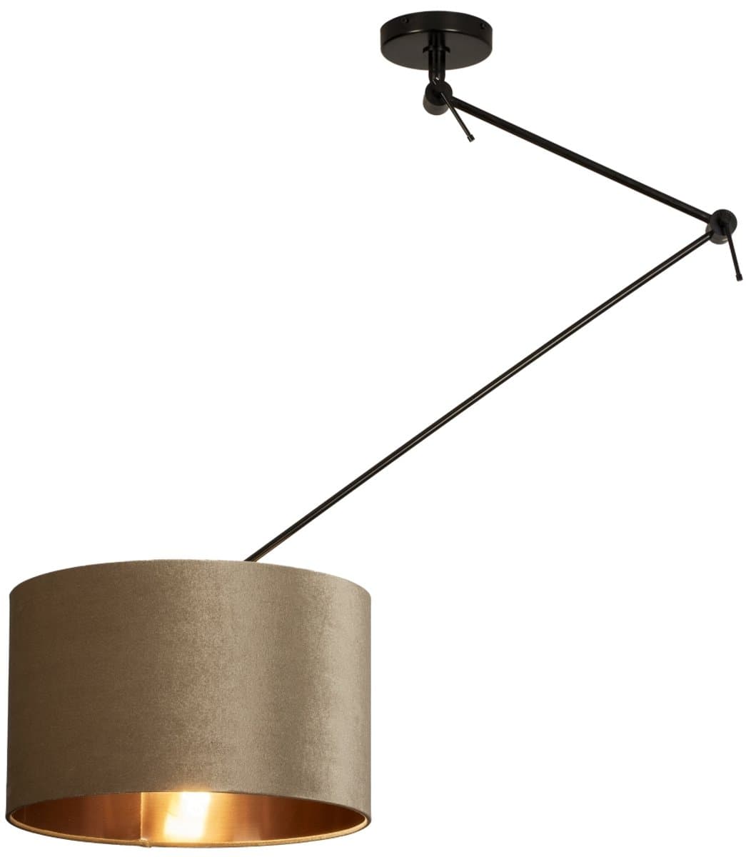 Lumidora Hanglamp 30921 - CHARLOTTE - E27 - Koper - Taupe - Metaal - ⌀ 40 cm
