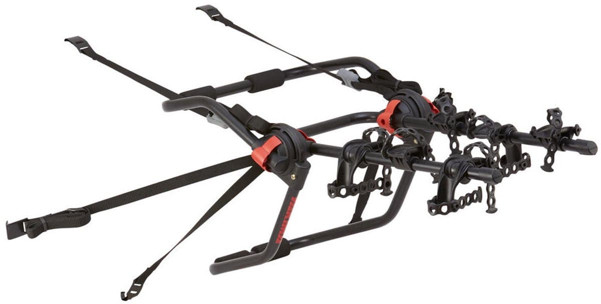 Fietsendrager voor achterklep geschikt voor Ford Fiesta VI 2013-2017 4-deurs sedan Yakima HangOut 3
