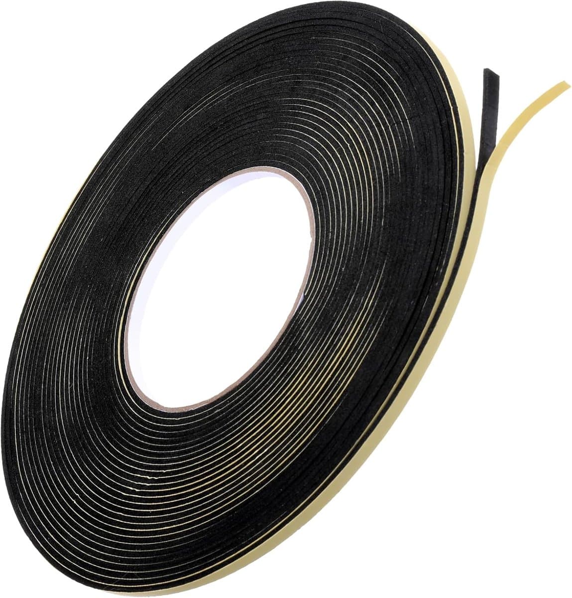 Luidspreker-afdichtingstape, 15 meter luidsprekerschuim, gripband, geluidsisolatie, waterdichte afdichtingstape, auto-isolatieschuimbanden, 2 mm dik, 6 mm breed, zwart
