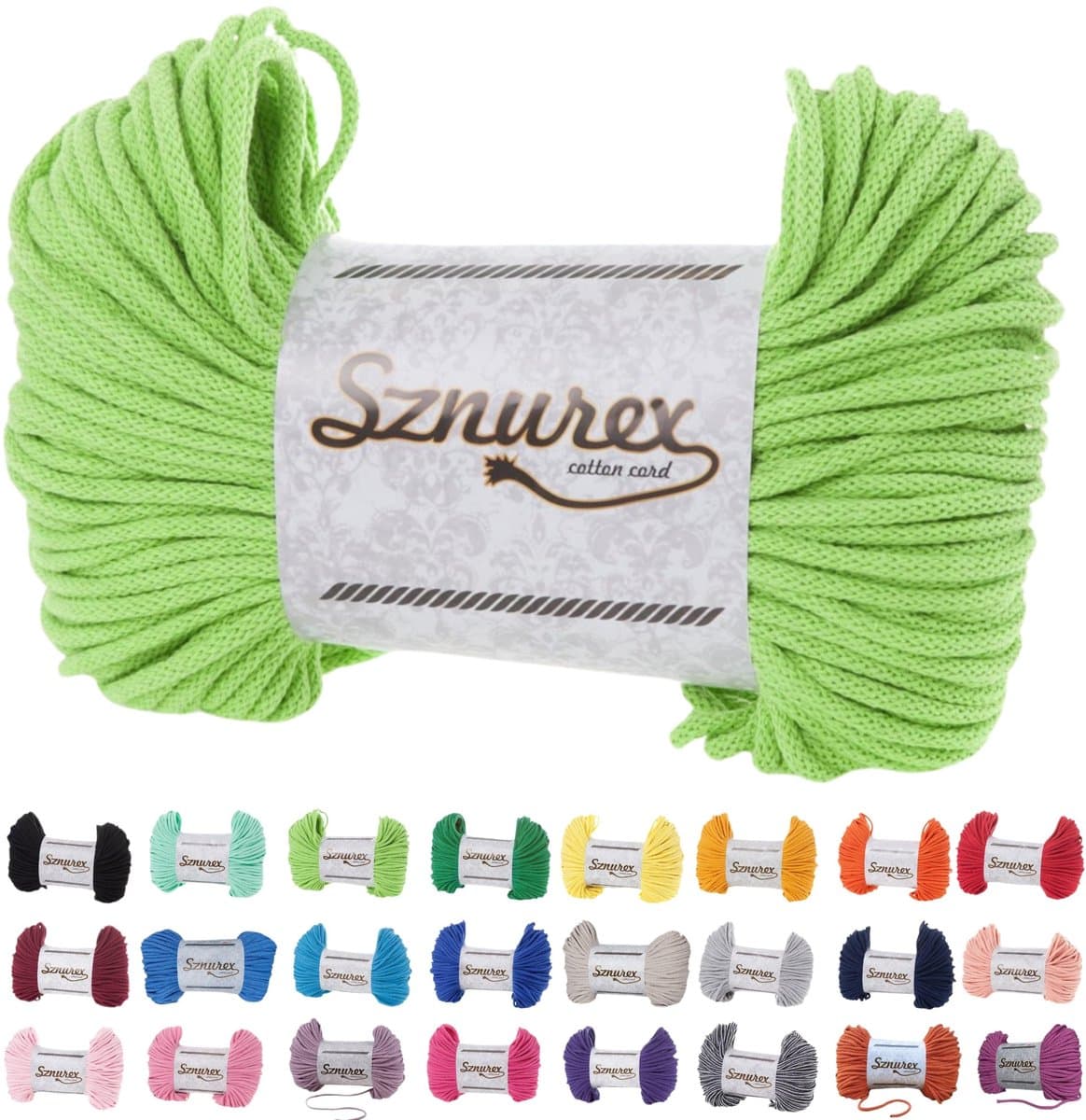 Elzusha - Macrame Draad 5 mm x 100 m voor Creatieve Projecten - Oeko-Tex Gecertificeerd