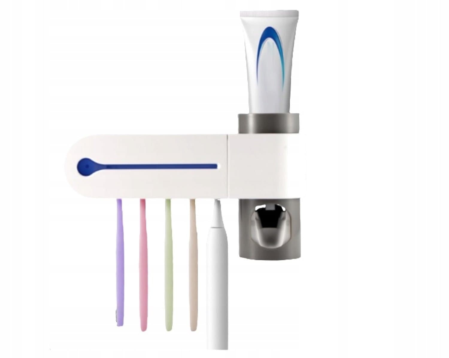 Slimme Tandpastadispenser met UV-Sterilisator en Borstelhouder
