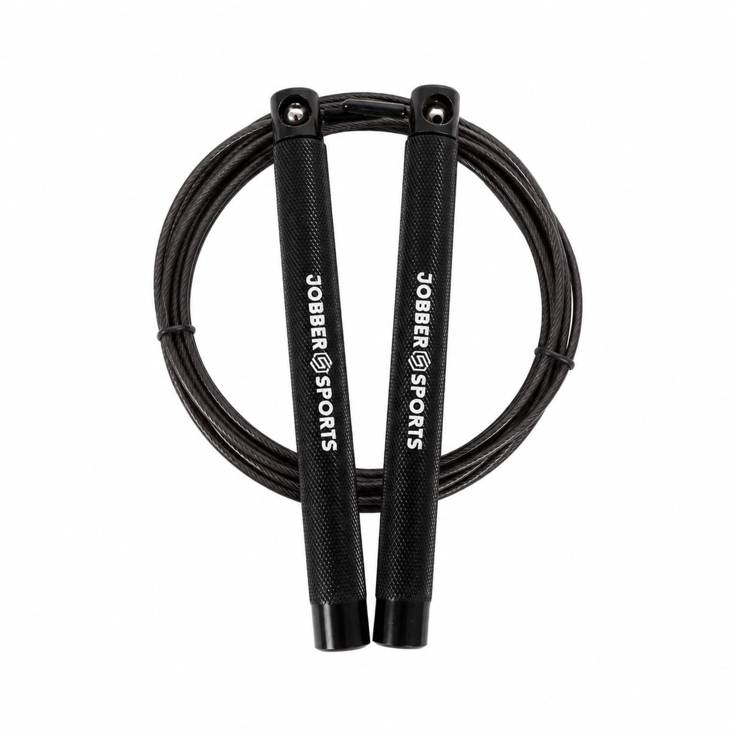 Jobber Sports Springtouw speedrope - Aluminium - 3 m - Zwart