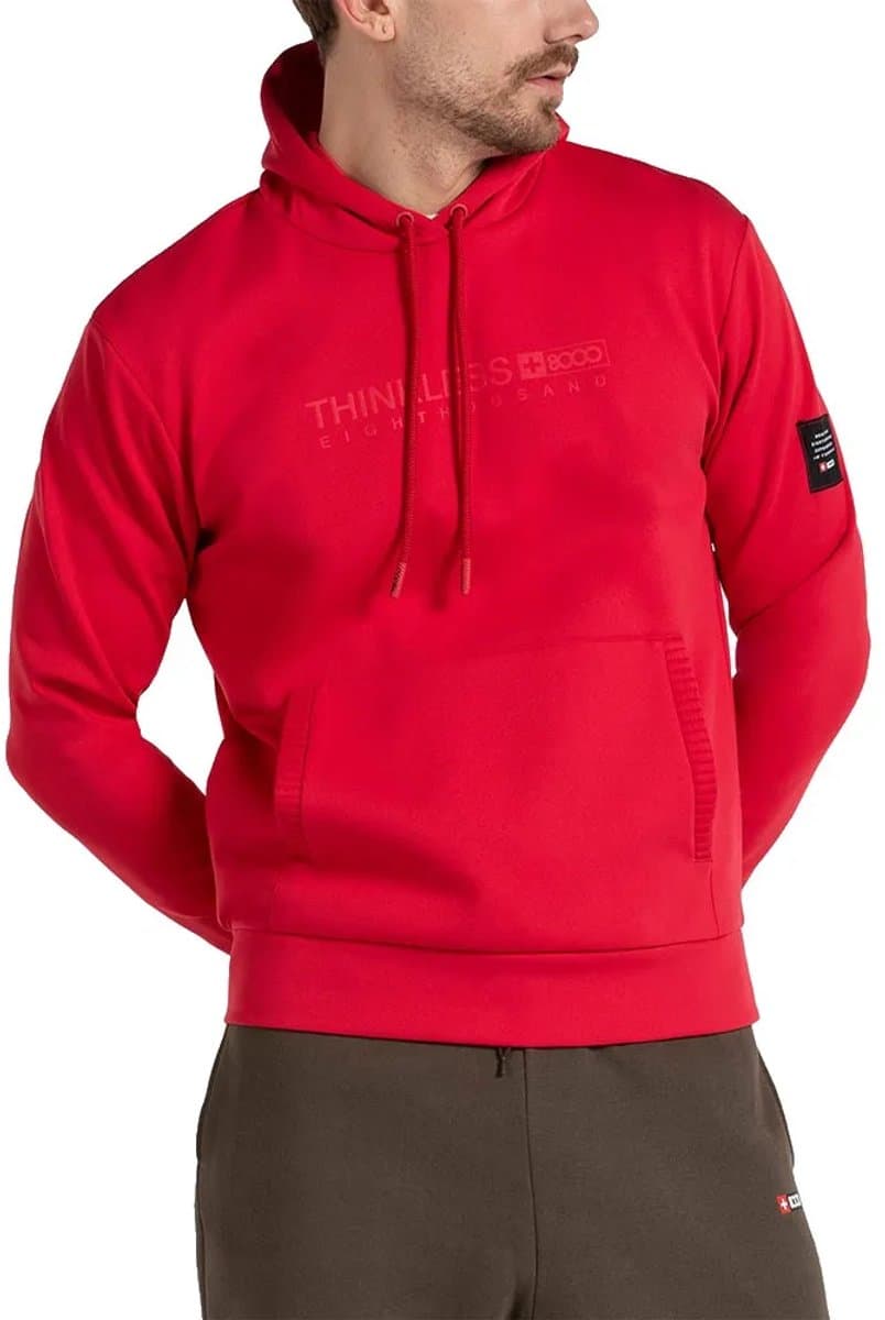 +8000 Arcone Hoodie Rood 2XL Man