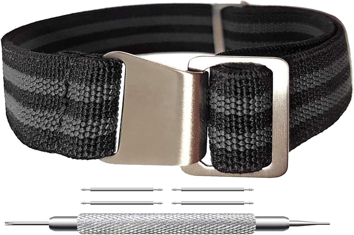 Parachute Special Elastische Nylon Horlogeband 22MM voor Galaxy Watch 3, Gear S3 en Huawei Watch GT 2 met Comfortabele Pasvorm en Duurzaam Ontwerp