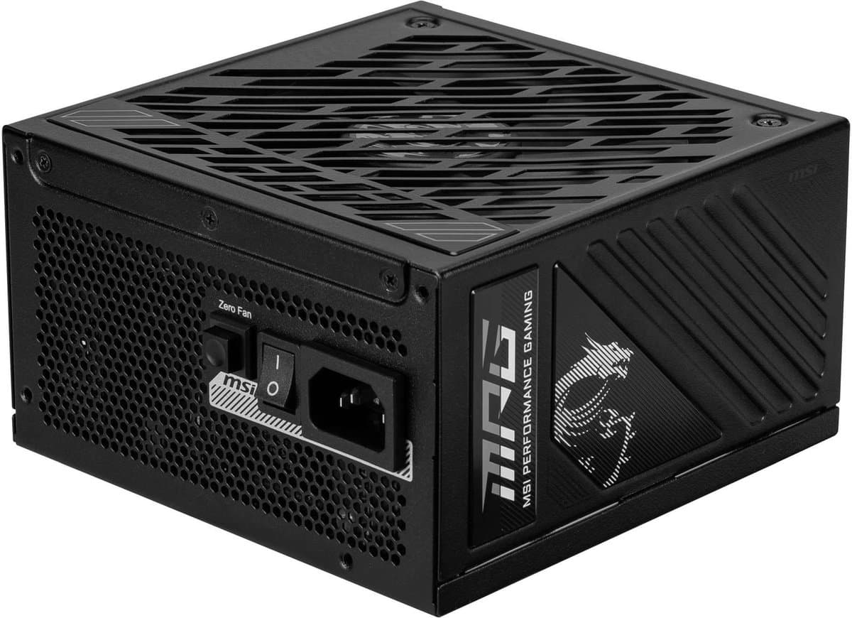 MSI MPG A1250GS PCIE5 voeding 1250 W 20+4 pin ATX zwart
